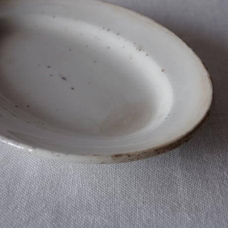 フランスの小さな古いオーバルプレートFRANCE／OVAL PLATE F5