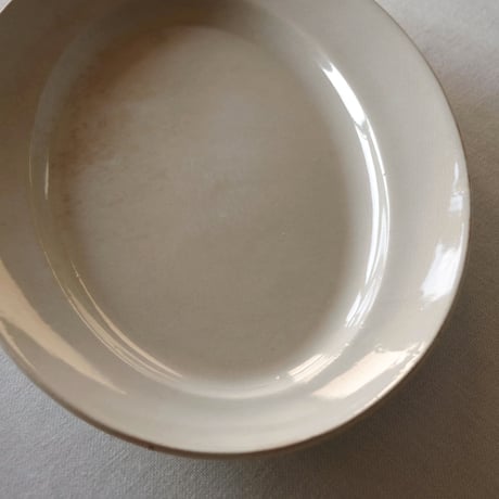 クレイユ エ モントロー／とろんと優しく枯れたオーバルプレート CREIL ET MONTEREAU／PLATE C198