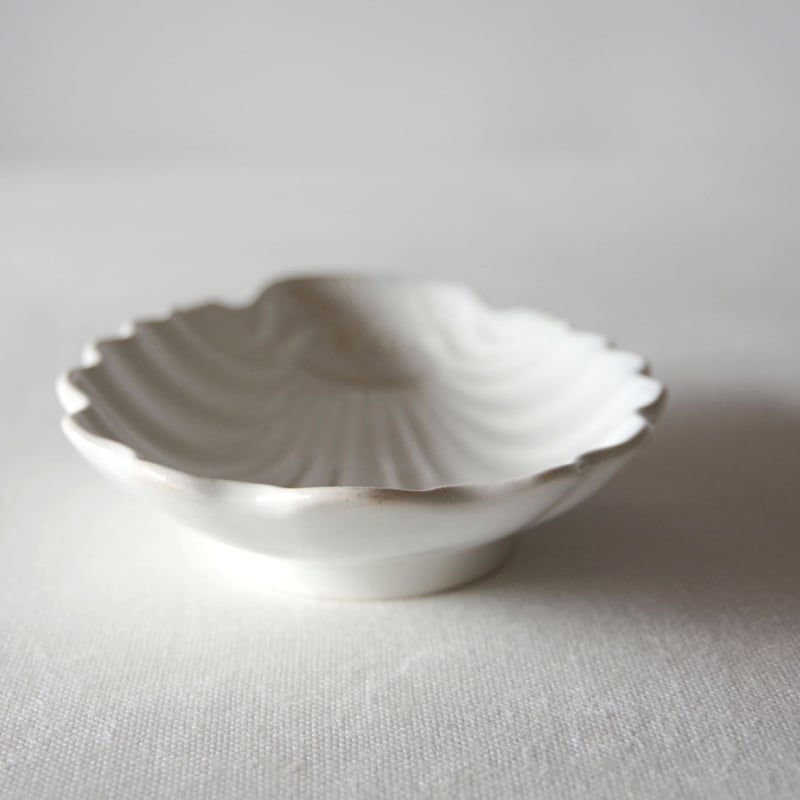 フランスアンティーク クレイユモントロー 枯れた シェル型ラビィエ フランスアンティーク クレイユモントロー 枯れた シェル型ラビィエ