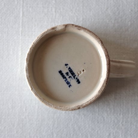 ボルドー／枯れたデミタスカップ BORDEAUX JOHNSTON & VIEILLARD／DEMITASSE CUP B11