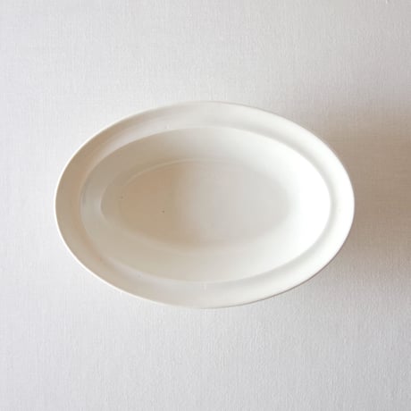 ボルドー／とろんとした深さのあるオーバルプレート BORDEAUX JOHNSTON & VIEILLARD／PLATE B110