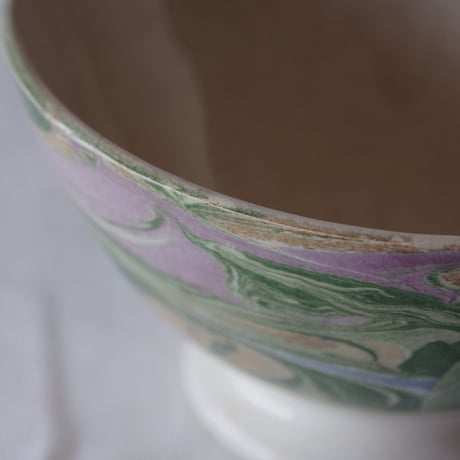 ディゴワン サルグミンヌ／マーブル模様のカフェオレボウル DIGOIN SARREGUEMINES／BOWL S4