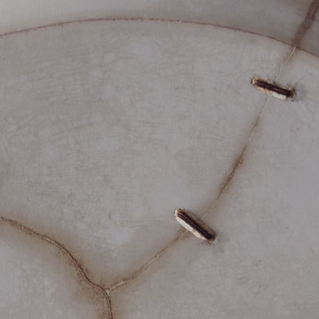 フランスの古い花リムオーバルプレートFRANCE／OVAL PLATE F6