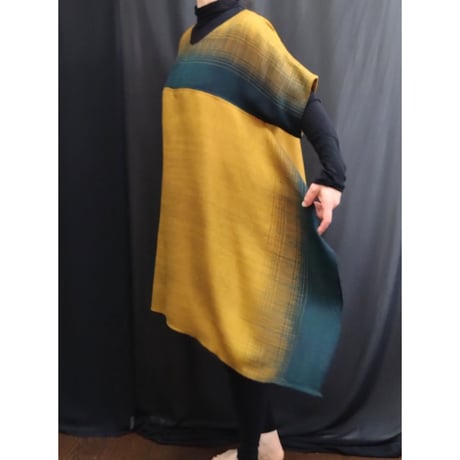 Tワンピース　からし紺　　　　　　　　　　　　　　　【No．3410-4863】