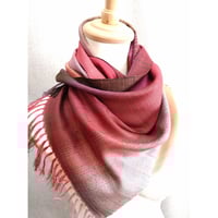 グラデーションシルクストール　ピンク赤　　　　　　【No．3701-5377】