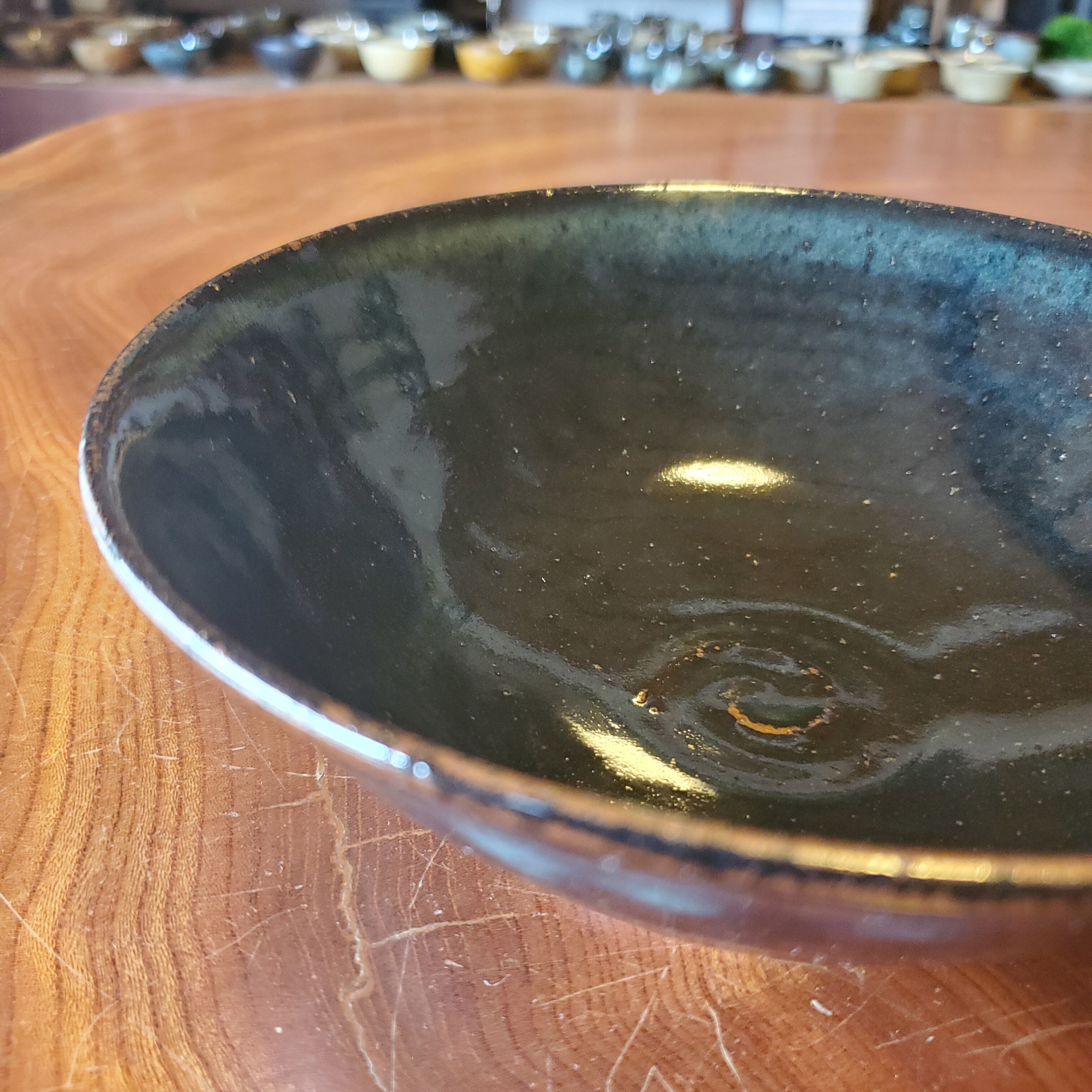 58 中口鉢 鉢 (青小代) | 小代焼 岱平窯 ONLINE SHOP