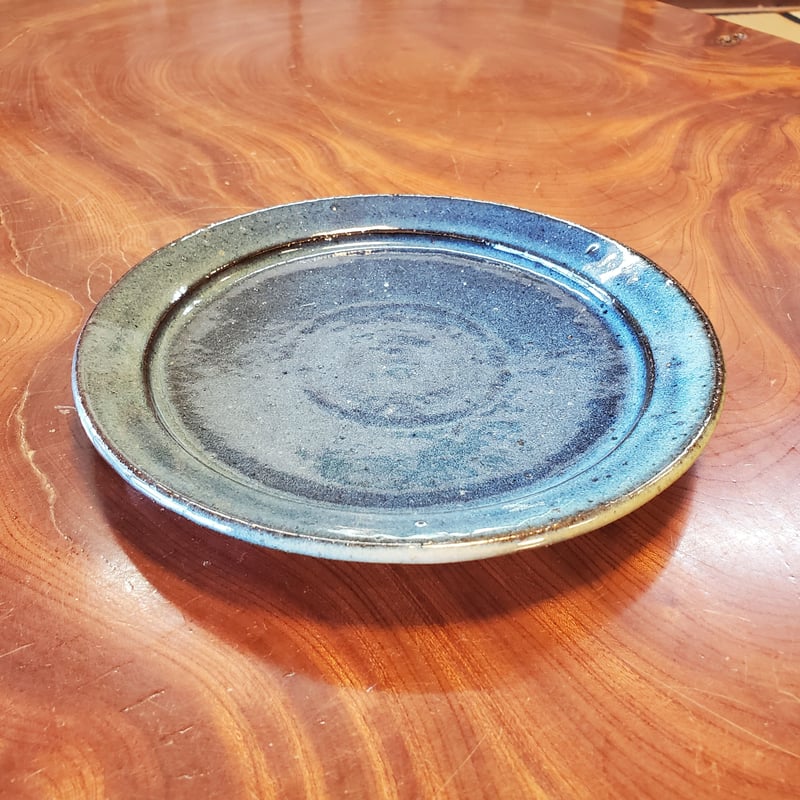 小岱焼 小代焼 岱平 大皿 皿陶芸 美術 約44cm 平皿(青小代) | 小代焼 岱平窯 ONLINE SHOP
