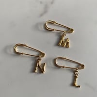 Initial pin brooch (L・M・N)