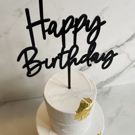 Cake topper "BirthDay①"