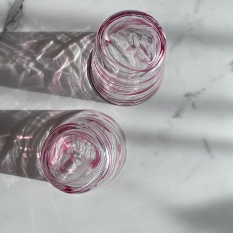 Marble glass / Red