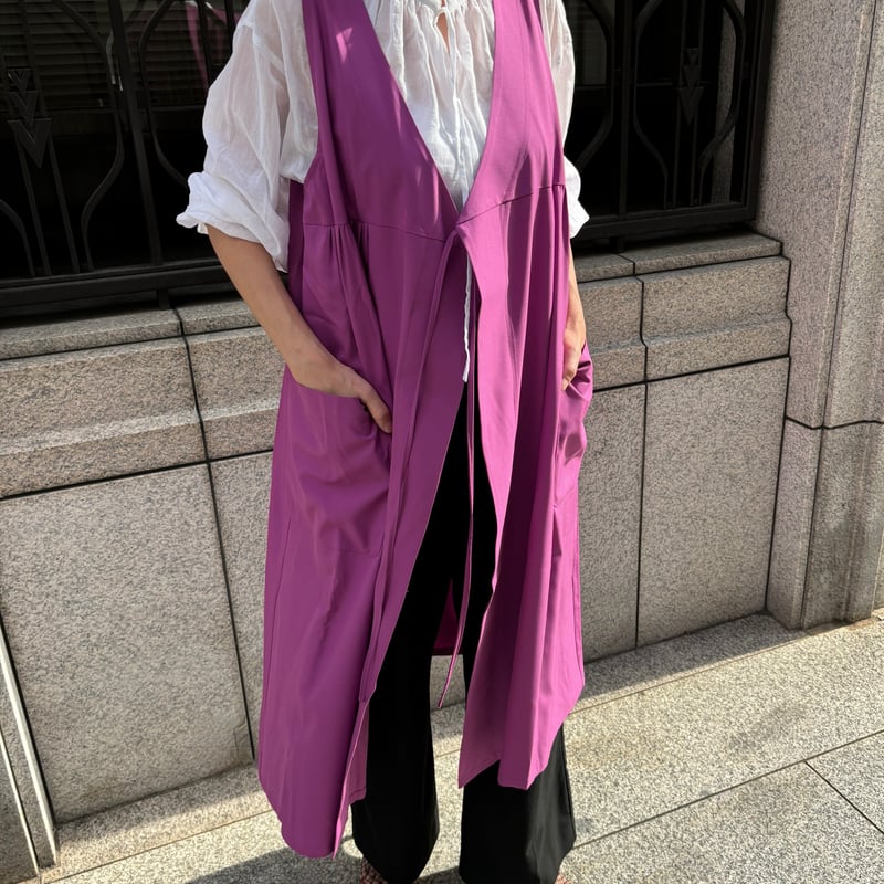 Cache-coeur Apron / Purple | tirtha-kitchen