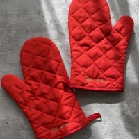 Kitchen mittens / Red