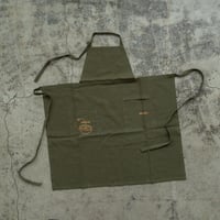 Fruity Linen Apron / Khaki × Orange