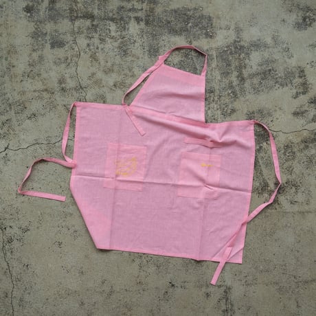 Fruity Linen Apron / Pink × Banana
