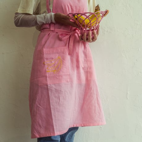 Rattan Fruit Basket / Pink