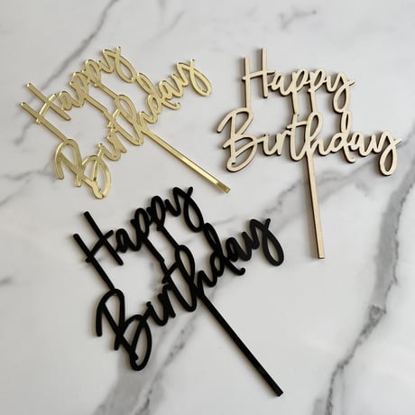 Cake topper "BirthDay①"