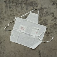 Fruity Linen Apron / White × Watermelon