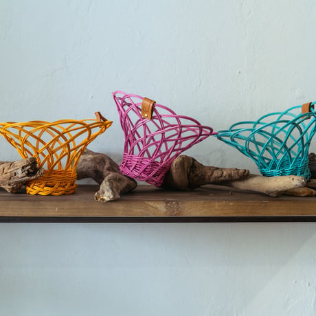 Rattan Fruit Basket / Orange