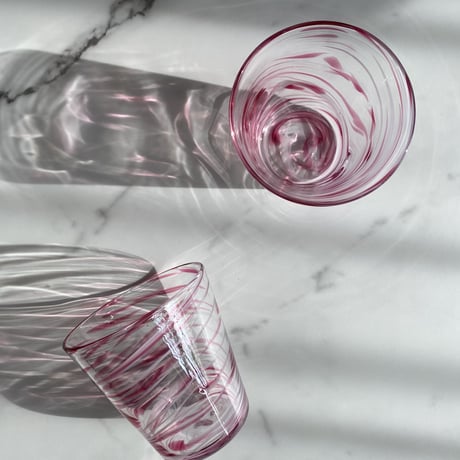 Marble glass / Red