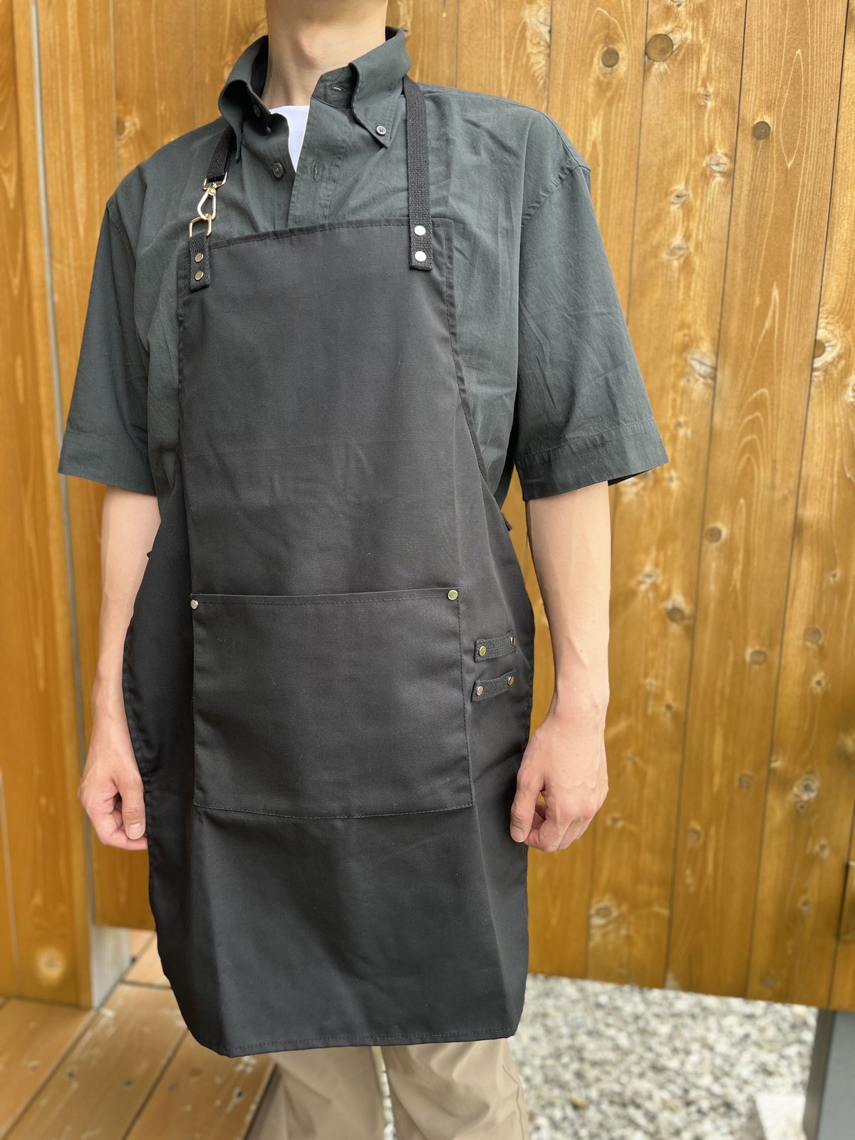 Canvas Apron / Black | tirtha-kitchen