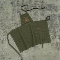 【Kid's】 Fruity Linen Apron / Khaki × Orange
