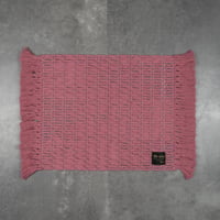 Fringe Luncheon mat / Cherry