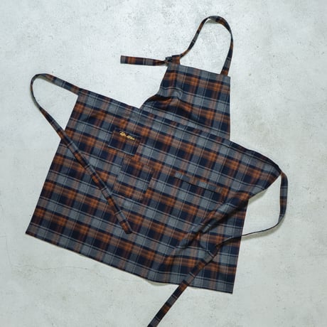 Check apron / Navybrown