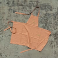 【Kid's】 Fruity Linen Apron / Beige × LaFrance
