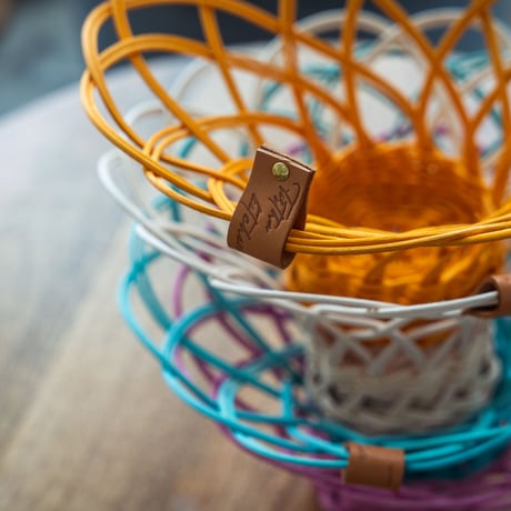 Rattan Fruit Basket / Orange