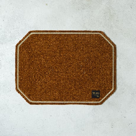 Velvet Luncheon mat / Gold brown