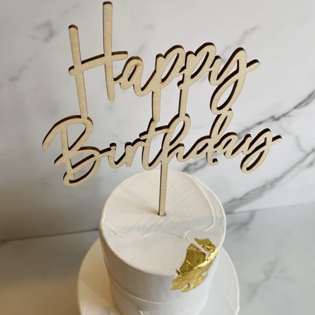 Cake topper "BirthDay①"