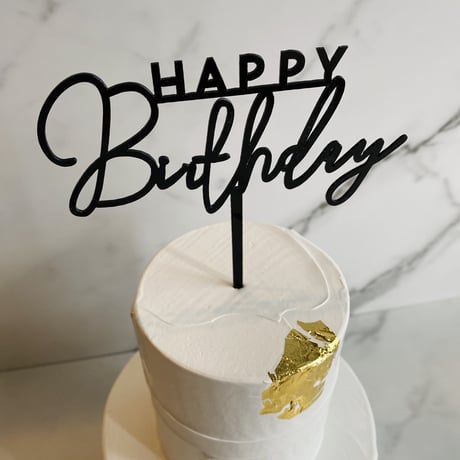 Cake topper "Birthday②"