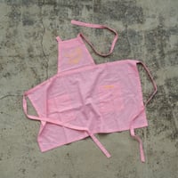 【Kid's】 Fruity Linen Apron / Pink × Banana