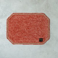 Velvet Luncheon mat /  Indie salmon