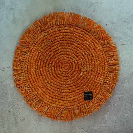 Raffia Luncheon mat / Orange