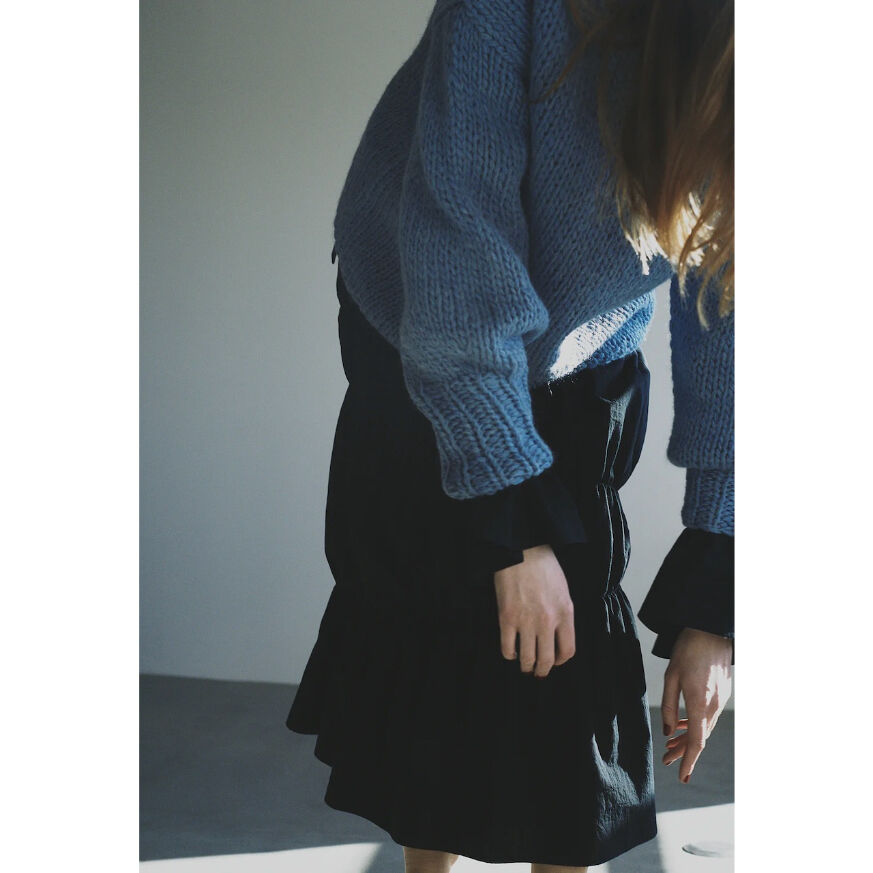 Uhr] Gathered Skirt / Black | Sun Sea Days