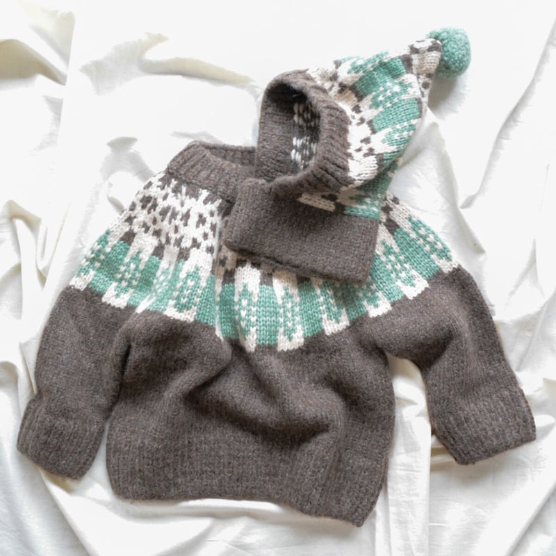 MABLI] SGLEFRIO PIXIE HOOD / WALNUT | Sun Sea