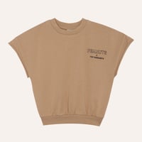 [the campamento] SNOOPY AND CHARLIE HUG VEST / BROWN