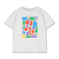 [Repose AMS] Boxy tee / light mixed cream