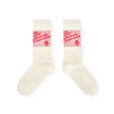 [THE ANIMALS OBSERVATORY] Snail Socks / red