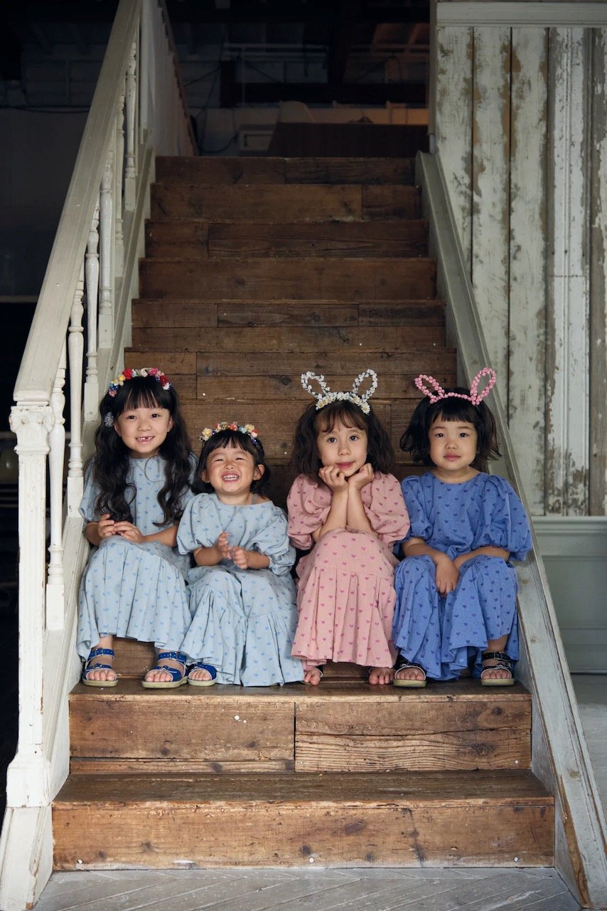 Uhr] Heart Mom Dress / Light Blue | Sun Sea Days