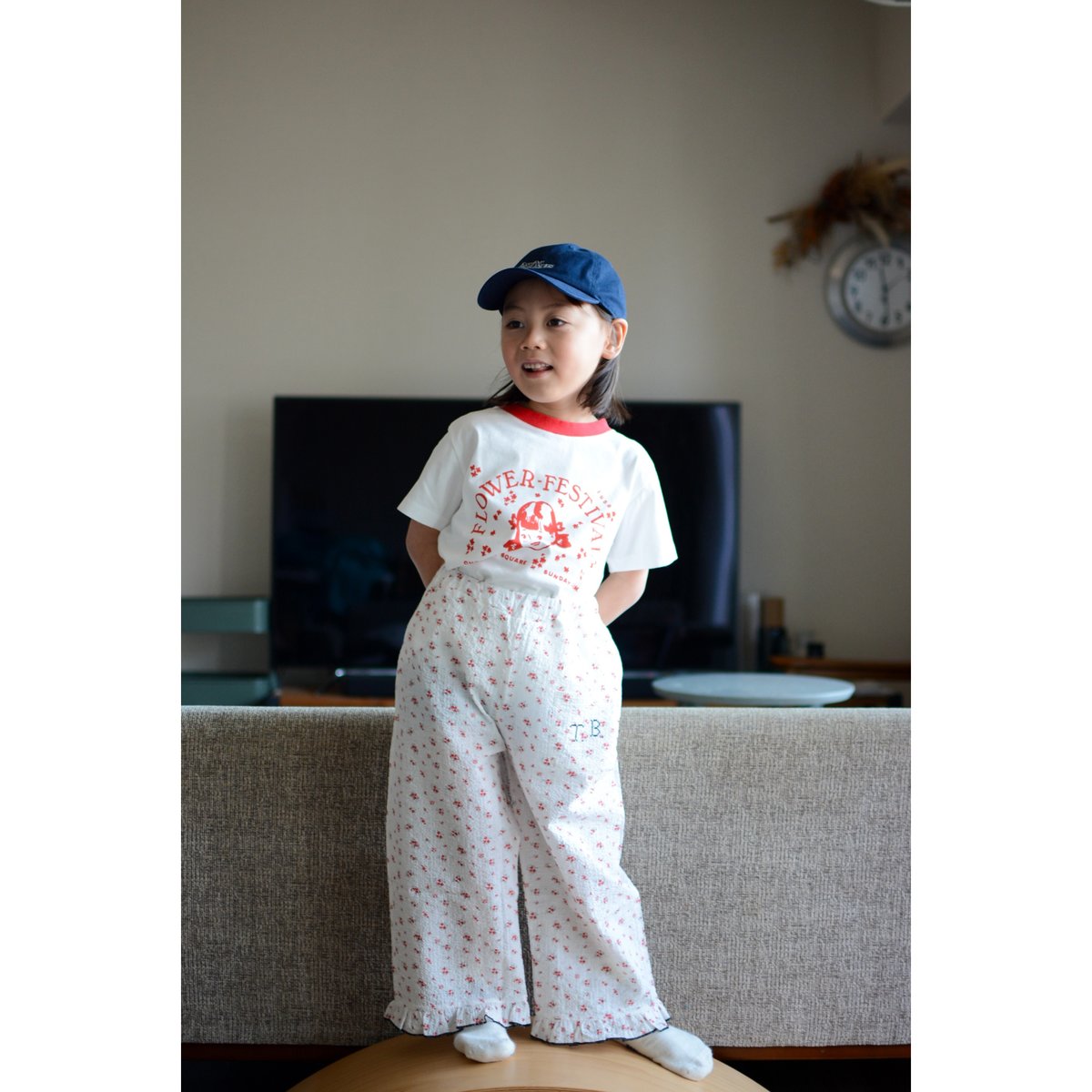 [新品未使用品]TOM&BOY 小花柄パンツ 8y 定価13970円 TOM&BOY] TROUSERS / 144 White | Sun Sea Days