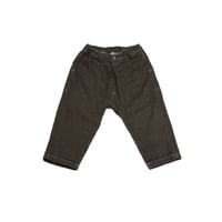 [MOUN TEN.] front tuck organic jeans(for baby) / brown