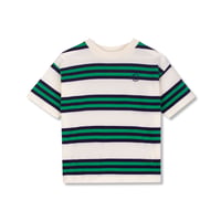[Wynken]  TRIPLE STRIPE TEE / NAVY×GREEN