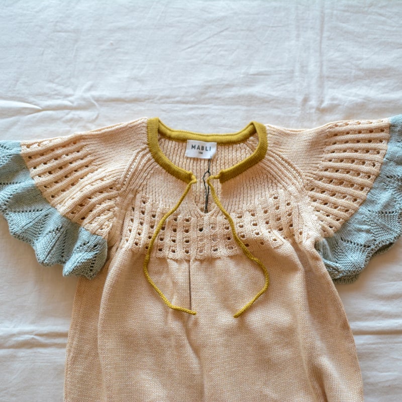 MABLI EIRLYS ROMPER - MAIZE マブリ　海外子供服 MABLI】EIRLYS ROMPER - MAIZE | yonka