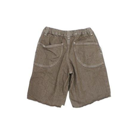 [MOUN TEN.] cutoff midi jeans / brown