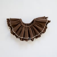 [yun baby.] Frill bib / Brown