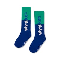 [Wynken] BUBBLE SOCK / PARASOL GREEN × ARTIST BLUE