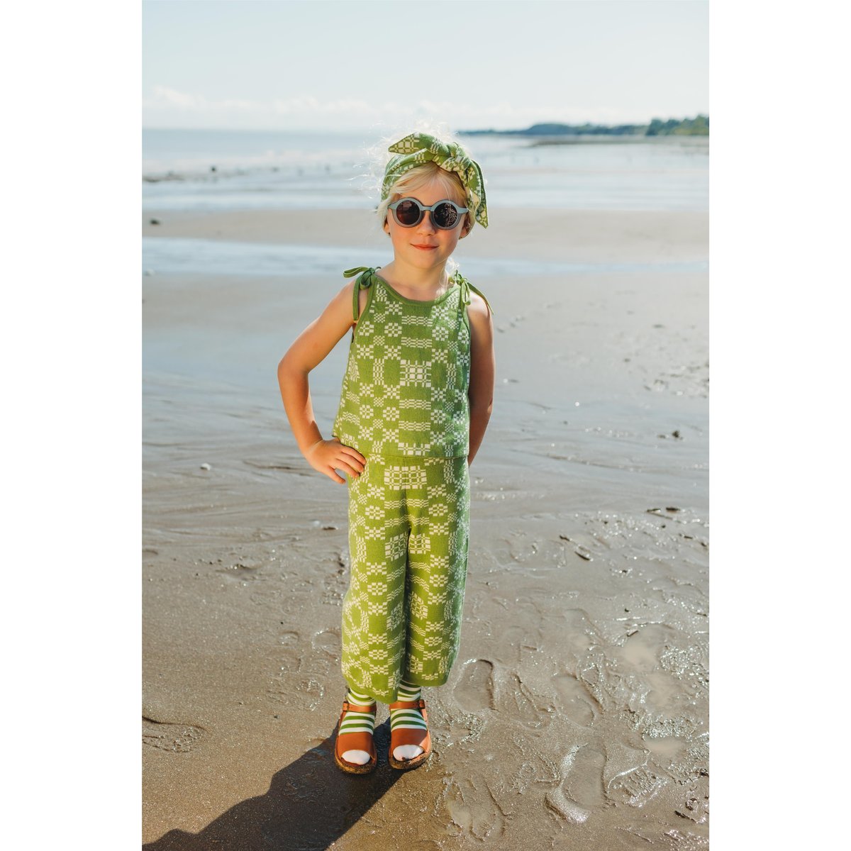 MABLI サロペット ニット オーバーオール 2Y