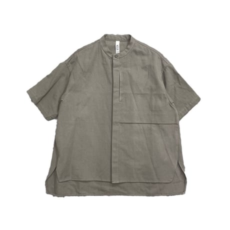 [MOUN TEN.] c/hemp S/S shirt / gray